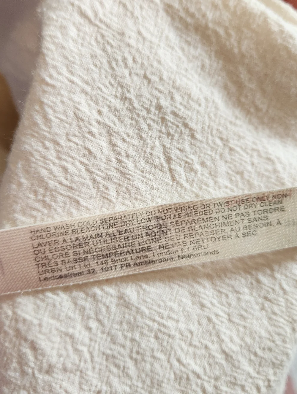 Free People Claudette Mini Dress Womens Small Ivory Pockets Casual Ruched Boho - Picture 8 of 13